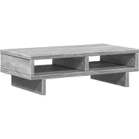 vidaXL Monitorständer Grau Sonoma 50x27x15 cm Holzwerkstoff