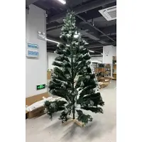 StarTech.com Nordmanntanne - Künstlicher Weihnachtsbaum - 180 cm - Schneeeffekt, beflockt - Mit Zapfen - Handgefertigter Holzständer - PVC+PE - Weiß