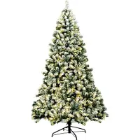 StarTech.com Künstlicher Weihnachtsbaum - LED-Weihnachtsbaum - LED-Lichter - Metallständer - PVC-Nadeln - Grün
