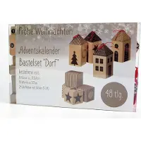 Spetebo Adventskalender Bastelset DORF 48 tlg.
