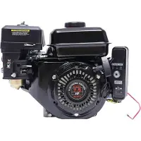 StarTech.com Benzinmotor - 7,5 PS 210 cm³ 4‑Takt mit Elektrostart - Einzylinder - Für Kompressor, Vertikutierer, Rasenmäher, Gokart - Schwarz
