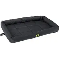 Ferplast Hundematratze TENDER TECH, 76 x 53 x 5 cm, Kratzfest, Wasserabweisend, Schwarz