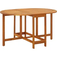 DKD Home Decor Gartentisch 130x90x72 cm Massivholz Akazie