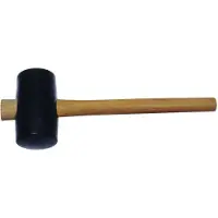 Stubai Gummihammer mit Stiel schwarz 90 mm