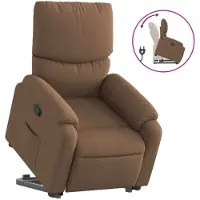 Sonstiges Relaxsessel mit Aufstehhilfe Braun Stoff