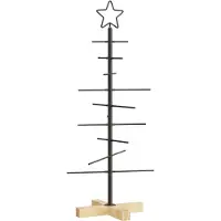 Syfax Metall Weihnachtsbaum Schwarz 89 cm Pulverbeschichteter Stahl