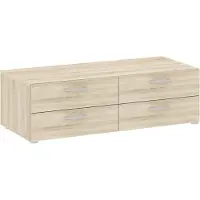 Dmora Kommode Waterford, Mehrzweckkommode, Schlafzimmerkommode, Schrank mit Schubladen, 111x52 h35 cm, Eiche
