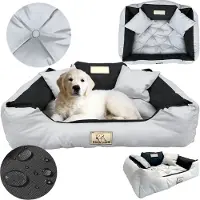 AIO Factory Hundebett Katzenbett 55X45 Cm Namensraum Hundekissen Hundesofa Hundekorb Hundecouch Sofa 55X45 Cm Hellgrau