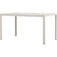 Furnlux Classic FURNLUX Outdoor-esstisch Mirko Beige 80cm / Hauptfarbe: Beige / Abmessungen: 80 x 140 x 74 cm