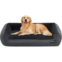 Sonstiges Hochwertiges Hundebett Hundekissen Hundesofa Hundekörbchen abnehmbar und waschbar dunkelgrau 110 x 86 x 26 cm
