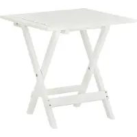 vidaXL Möbel Bistrotisch Weiß 46x46x47 cm Massivholz Akazie - Gartentische 41436
