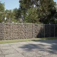 vidaXL (NEU 2026) Gabione mit Deckel - 800x100x100 cm - Verzinktes Eisen - Beete - 123.35 kg