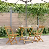 vidaXL Möbel Klappbarer Gartentisch 60x60x75 cm Massivholz Akazie - Gartentische &36882