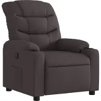 Syfax Relaxsessel Dunkelbraun Stoff