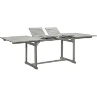 Syfax Garten-Esstisch (160-240)x100x75 cm Massivholz Akazie