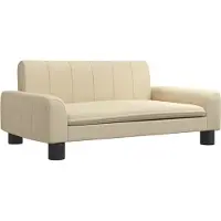 Syfax Hundebett Creme 70x45x30 cm Stoff