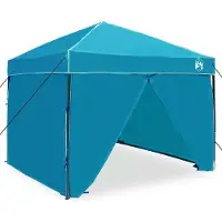 Syfax Pavillon-Zelt Blau 243 x 243 x 251 cm Stoff