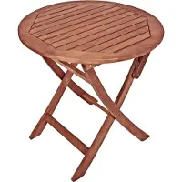 Spetebo Tisch rund, klappbar - Ø 70 cm - Eukalypus