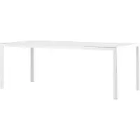 Furnlux Classic FURNLUX Outdoor Esstisch Break Weiss 90cm / Hauptfarbe: Weiß / Abmessungen: 90 x 205 x 75 cm
