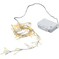 Spetebo LED Draht Lichterkette - 100 LED / 8 Funktionen - Micro Cluster Lichterkette mit Timer