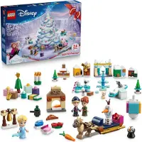 LEGO Disney Die Eiskönigin 43273 Adventskalender 2025, 24 Mini Spielzeuge, 5 Figuren, Inklusive Brettspiel