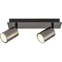 Rabalux 73072 Spots lampen Gerhard GU10 2x MAX 15 Metall Metall Stahl grau