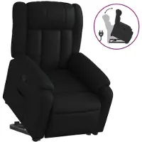 Sonstiges Relaxsessel mit Aufstehhilfe Schwarz Kunstleder