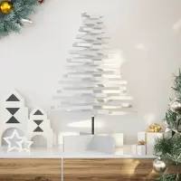 Prolenta Maison Exclusive - Weihnachtsbaum zum Schmücken Weiß 80 cm Massivholz Kiefer