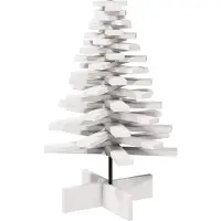 Syfax Weihnachtsbaum zum Schmücken Weiß 80 cm Massivholz Kiefer