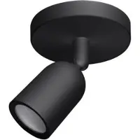 Silamp LED-Aufbaustrahler schwenkbar SCHWARZ für GU10 Glühbirne