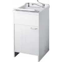 Adgo Waschbecken Spüle Schrank Medizinische Spender Seifenspender 50x50 cm
