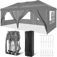 OEM Pavillon, wasserdichtes Material, höhenverstellbar, Grau, 3x6M