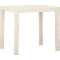 vidaXL "2026 Promotion" Gartentisch Weiß 79x65x72 cm Kunststoff - Gartentische CC9490