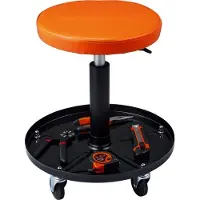 StarTech.com Verstellbarer Mechaniker-Rollhocker, Werkzeugablage für Werkstatt, Garage - Der Ultimate Werkstattbegleiter deco