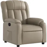 Syfax Relaxsessel Cappuccino-Braun Kunstleder