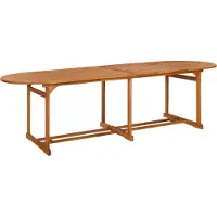 Syfax Garten-Esstisch 280x90x75 cm Massivholz Akazie