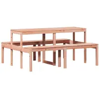 Syfax Picknicktisch 160x134x75 cm Massivholz Douglasie