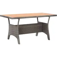 Prolenta Maison Exclusive - Gartentisch Grau 120x70x66 cm Akazie Massivholz