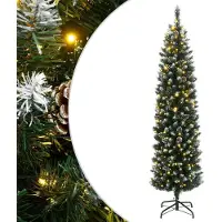 Prolenta Maison Exclusive - Künstlicher Weihnachtsbaum Schlank 150 LEDs 120 cm