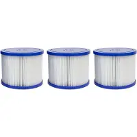 HABITAT ET JARDIN WHIRPOOL (AUFBLASBAR) lot de 3 cartouches de filtration pour spa gonflable weiss