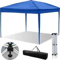 Jayseuw Faltpavillon Pavillons & Partyzelte 3x3m, Festzelt Gartenzelt für Garten Terrasse Feier Party, Wasserdich ohn Seiten Blau