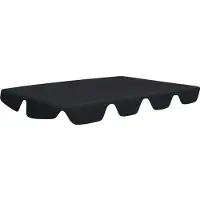 vidaXL Cloris DesignMöbel Pavillons & Partyzelte - Schwarz Ersatzdach für Hollywoodschaukel Schwarz 188/168x145/110cm Schlichtes8149805