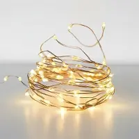 Spetebo 1.10 Silver Wire Lights 320 LED - Draht Lichterkette - warmweiß