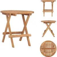 vidaXL Klappbarer Gartentisch 50x50x50 cm Teak Massivholz - Gartentische
