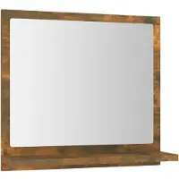 Syfax Badspiegel Räuchereiche 40x10,5x37 cm Holzwerkstoff