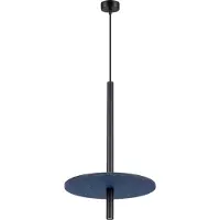 Sollux Pendelleuchte FELTRO 1 schwarz/marineblau 1xG9 8W Filz/Stahl 126x30x30cm
