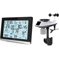 Technoline WS1750 Wettercenter | Windgeschwindig | Windrichtung | Niederschlagsmengenanzeige | Frostalarm | Hintergrundbeleuchtung