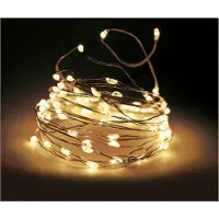 Spetebo Silver Wire Lights 200 LED - Dimmer, Timer, 8 Funktionen und Fernbedienung