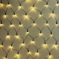 Inda 240er LED-Lichternetz Lichterkette Lichtervorhang Kabel Grün Leuchtfarbe Kaltweiß