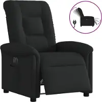 Syfax Relaxsessel Elektrisch Schwarz Stoff